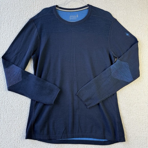 Smartwool Intraknit Thermal Merino 200 Crew Men's XL Nightfall Blue $130 SW01928 - Picture 1 of 10